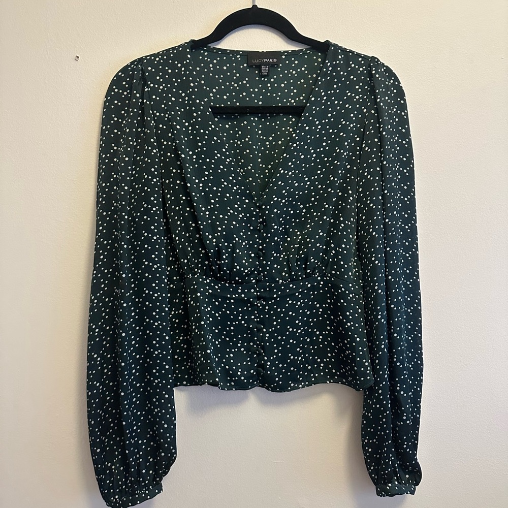 Lucy Paris Green Blouse